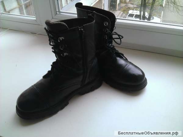 Высокие зимние ботинки на шнуровке в армейском стиле | Мужская обувь в  Ижевске – БесплатныеОбъявления.рф